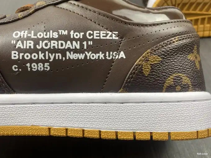 Reps TBK Jordan AJ1 1 x Off-Louis Air LOW OW 0625